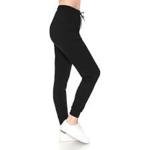 New Leggings Depot Black Jogger Pants Small